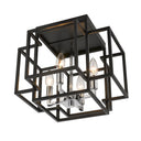 Z-Lite 14" Titania 4 Light Flush Mount image 2