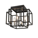 Z-Lite 14" Titania 4 Light Flush Mount image 3