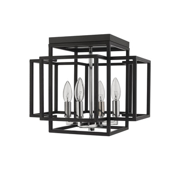 Z-Lite 14" Titania 4 Light Flush Mount image 4