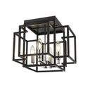 Z-Lite 14" Titania 4 Light Flush Mount image