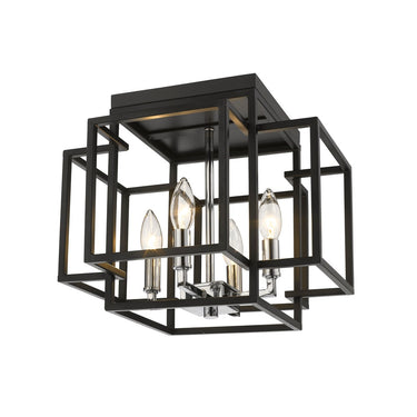 Z-Lite 14" Titania 4 Light Flush Mount image