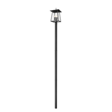 Z-Lite 142.25" High Rainer 4 Light Outdoor Post Mounted Fixture image 1