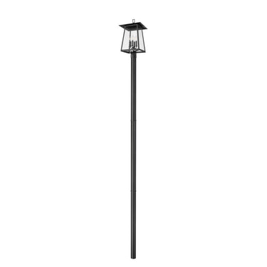 Z-Lite 142.25" High Rainer 4 Light Outdoor Post Mounted Fixture image 4