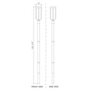 Z-Lite 142.75" High Leland 1 Light Outdoor Post Mounted Fixture image 7