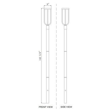 Z-Lite 142.75" High Leland 1 Light Outdoor Post Mounted Fixture image 7