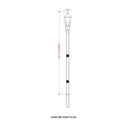 Z-Lite 144.75" High Gannon 3 Light Outdoor Post Mount Fixture image 7