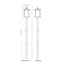 Z-Lite 145.5" High Rainer 5 Light Outdoor Post Mounted Fixture image 7