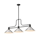 Z-Lite 15" Melange 3 Light Billiard Light image