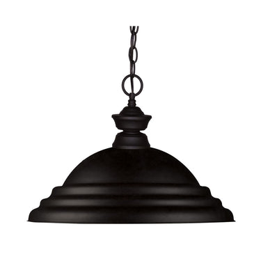 Z-Lite 16" 1 Light Pendant Matte Black image
