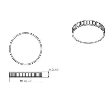 Z-Lite 16.5" Madison 1 Light Flush Mount image 21