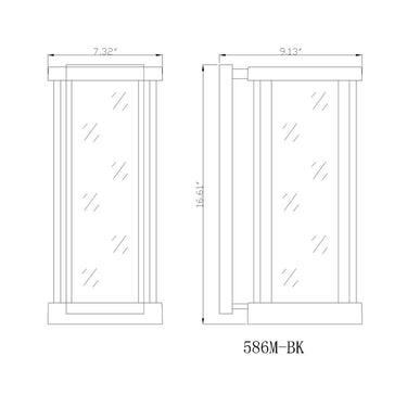 Z-Lite 16.75" High Glenwood 1 Light Outdoor Wall image 7