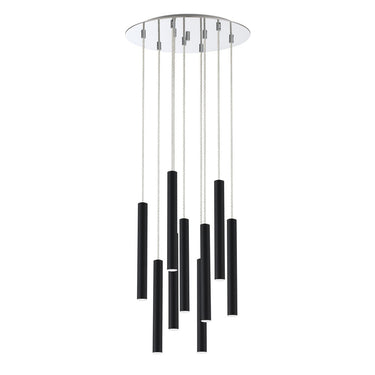 Z-Lite 16" Forest Steel 9 Light Chandelier image 10