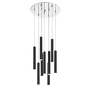 Z-Lite 16" Forest Steel 9 Light Chandelier image 2