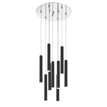Z-Lite 16" Forest Steel 9 Light Chandelier image 2