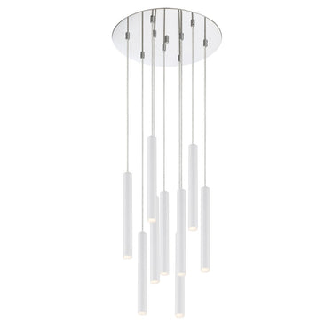 Z-Lite 16" Forest Steel 9 Light Chandelier image 3