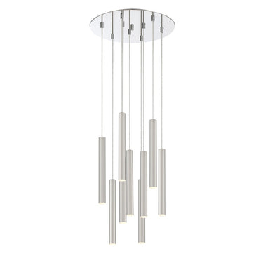 Z-Lite 16" Forest Steel 9 Light Chandelier image 4