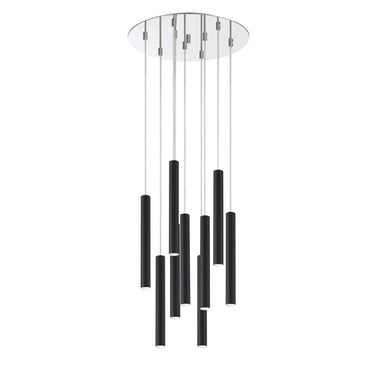 Z-Lite 16" Forest Steel 9 Light Chandelier image 6