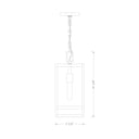Z-Lite 16" High Nuri 1 Light Outdoor Chain Mount Ceiling Fixture image 7