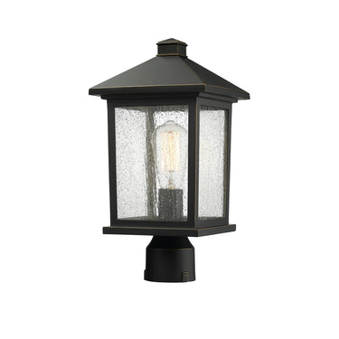 Z-Lite 16" High Portland 1 Light Outdoor Post Mount Fixture image 1