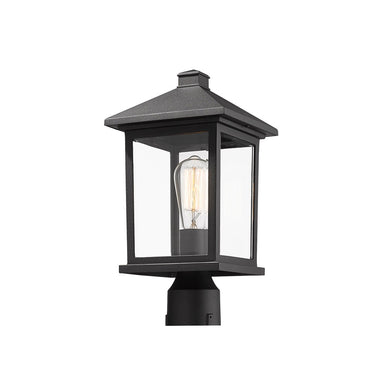 Z-Lite 16" High Portland 1 Light Outdoor Post Mount Fixture image