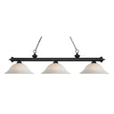 Z-Lite 16" Riviera Glass 15" High 3 Light Billiard Light image