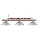 Z-Lite 16" Shark Steel 3 Light Billiard Light image