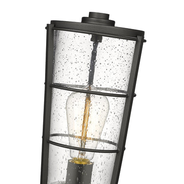 Z-Lite 17.25" High Helix 1 Light Outdoor Pier Mounted Fixture image 3