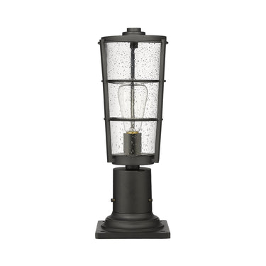 Z-Lite 17.25" High Helix 1 Light Outdoor Pier Mounted Fixture image 4