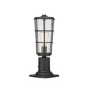 Z-Lite 17.25" High Helix 1 Light Outdoor Pier Mounted Fixture image