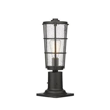 Z-Lite 17.25" High Helix 1 Light Outdoor Pier Mounted Fixture image