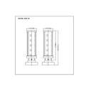 Z-Lite 17.5" High Glenwood 1 Light Outdoor Pier Mounted Fixture image 7