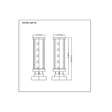 Z-Lite 17.5" High Glenwood 1 Light Outdoor Pier Mounted Fixture image 7