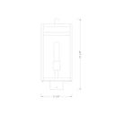 Z-Lite 17.5" High Nuri 1 Light Outdoor Post Mount Fixture image 5