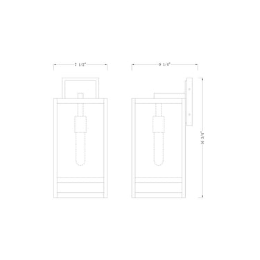 Z-Lite 17.5" High Nuri 1 Light Outdoor Wall image 7