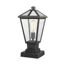 Z-Lite 17.5" High Talbot 1 Light Outdoor Pier Mounted Fixture image 1