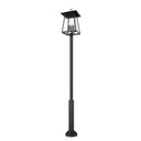 Z-Lite 17.5" Rainer Glass 6 Light Outdoor Post Mounted Fixture image 1