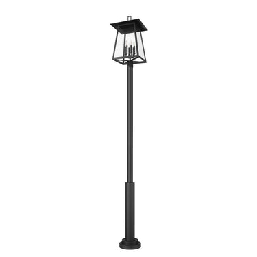 Z-Lite 17.5" Rainer Glass 6 Light Outdoor Post Mounted Fixture image 4