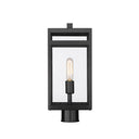 Z-Lite 17.75" High Nuri 1 Light Outdoor Post Mount Fixture image 1