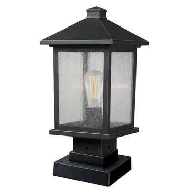 Z-Lite 17" High Portland 1 Light Outdoor Pier Mounted Fixture image 1