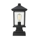 Z-Lite 17" High Portland 1 Light Outdoor Pier Mounted Fixture image 2