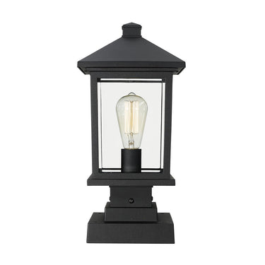Z-Lite 17" High Portland 1 Light Outdoor Pier Mounted Fixture image 2