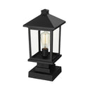 Z-Lite 17" High Portland 1 Light Outdoor Pier Mounted Fixture image 3
