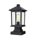 Z-Lite 17" High Portland 1 Light Outdoor Pier Mounted Fixture image