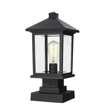 Z-Lite 17" High Portland 1 Light Outdoor Pier Mounted Fixture image