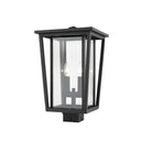 Z-Lite 18.25" High Seoul 2 Light Outdoor Post Mount Fixture image 2