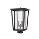 Z-Lite 18.25" High Seoul 2 Light Outdoor Post Mount Fixture image 3