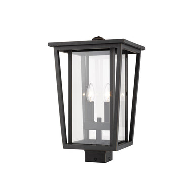 Z-Lite 18.25" High Seoul 2 Light Outdoor Post Mount Fixture image 3