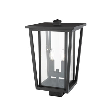 Z-Lite 18.25" High Seoul 2 Light Outdoor Post Mount Fixture image 4
