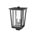 Z-Lite 18.25" High Seoul 2 Light Outdoor Post Mount Fixture image 5