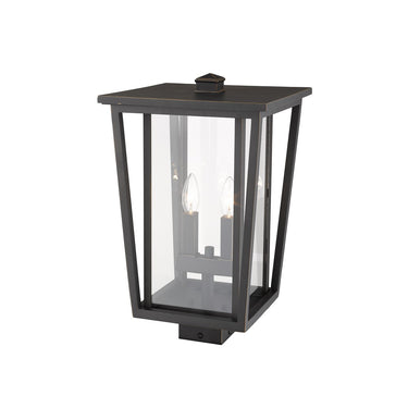 Z-Lite 18.25" High Seoul 2 Light Outdoor Post Mount Fixture image 5